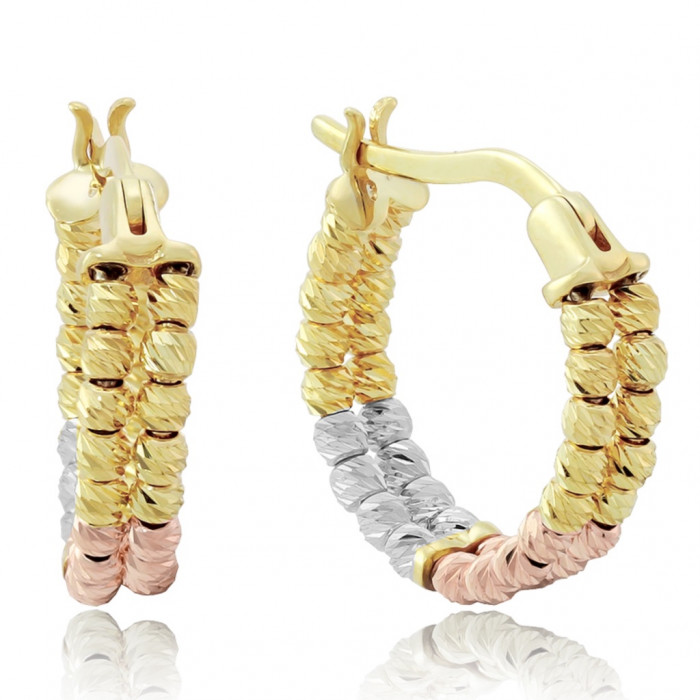 Серьги кольца из золота 585