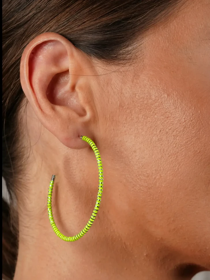 Серьги серебряные цитрусовый бриз