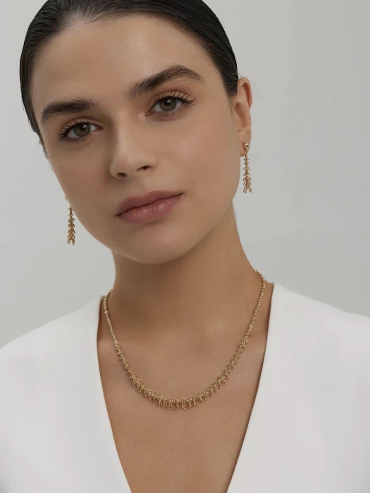 Серьги из золота 585 пробы