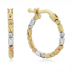 Серьги кольца из золота