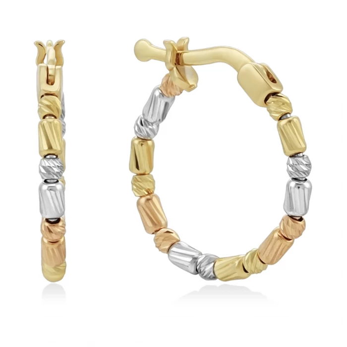 Серьги кольца из золота