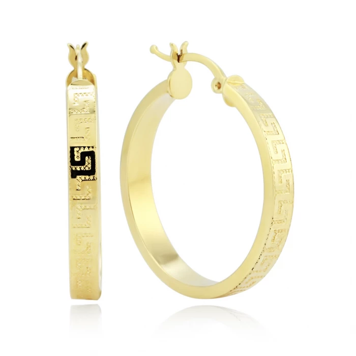 Серьги конго из золота 585