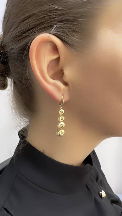 Серьги из желтого золота