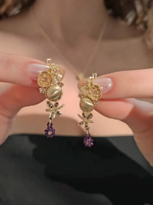 Эксклюзивные серьги из золота 585