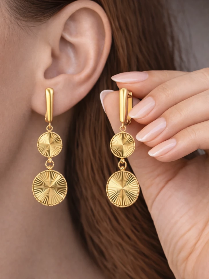 Серьги из золота 585 пробы