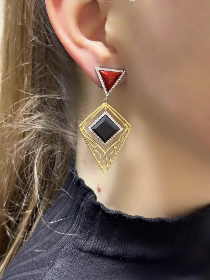 Серьги POMI из золота