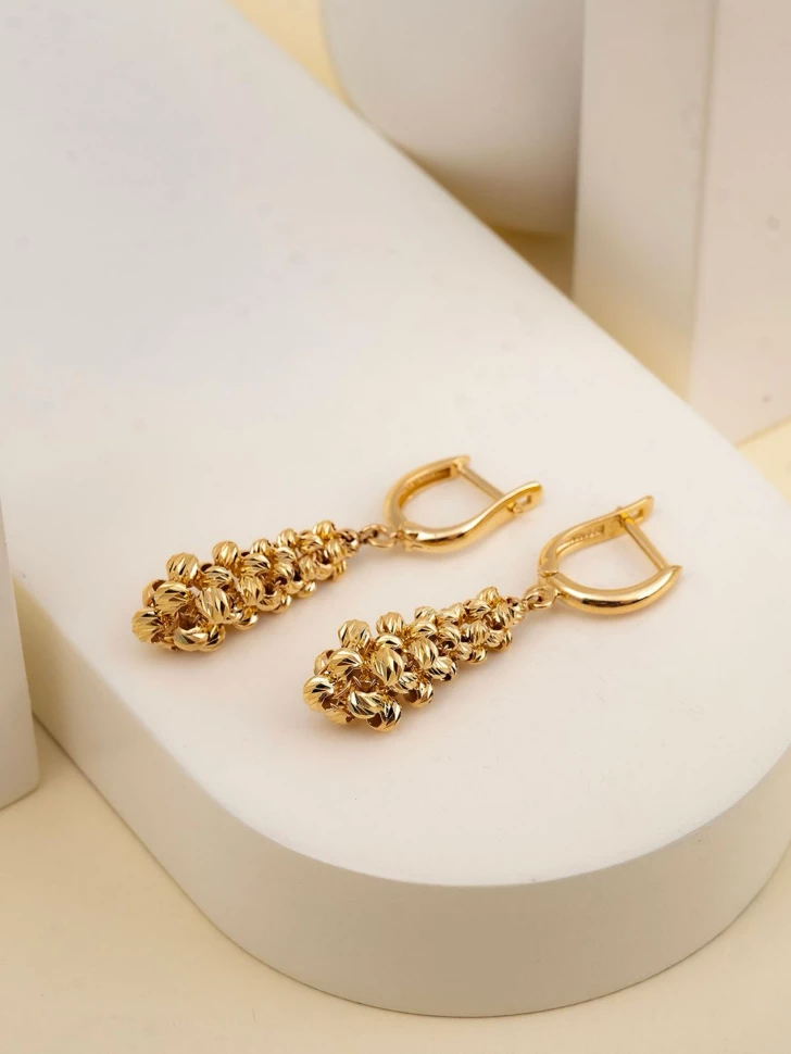 Серьги из желтого золота