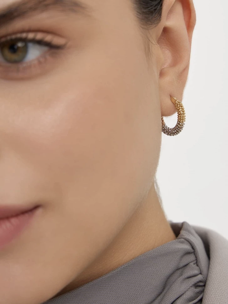 Серьги кольца из золота
